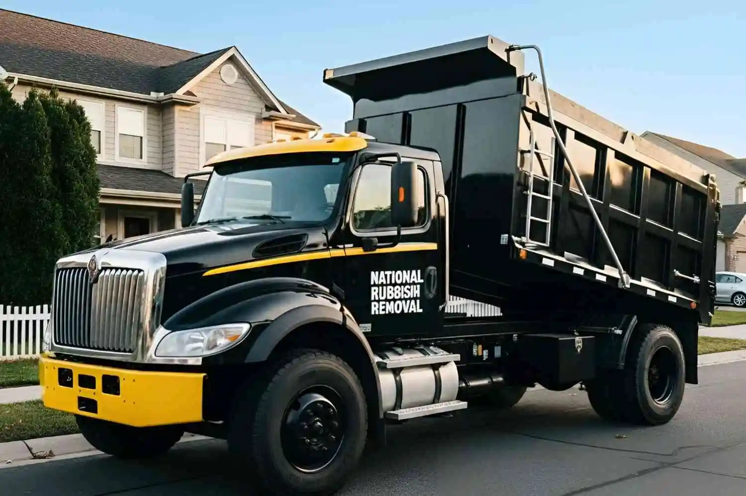 Professional rubbish removal team with modern truck providing reliable same-day waste disposal services in Sydney