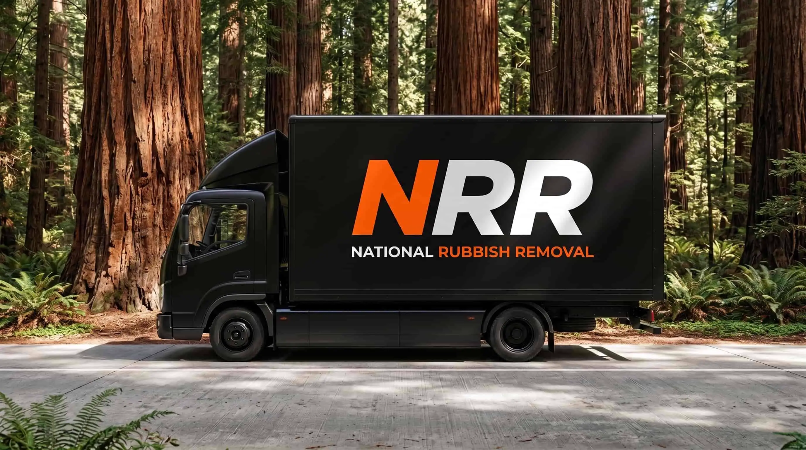 Eco-friendly rubbish removal, same day rubbish removal near me in Sydney logo, includes hard rubbish collection and waste removal service.